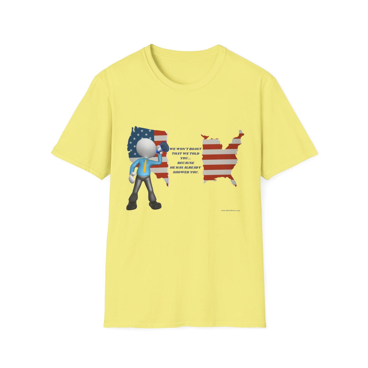 Patriotic Unisex Softstyle T-Shirt – Celebrate Unity & Inspiration