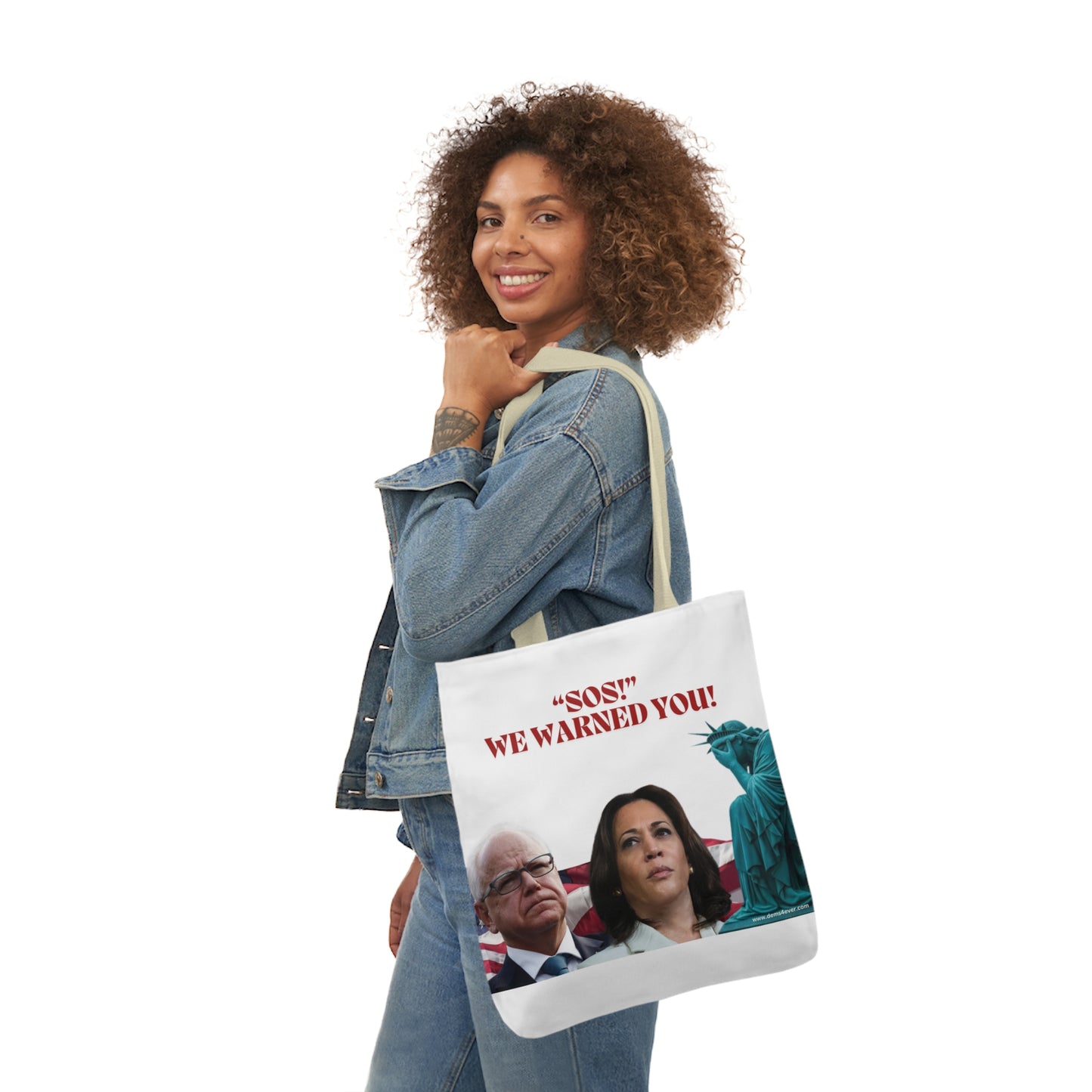 Canvas Tote Bag, 5-Color Straps