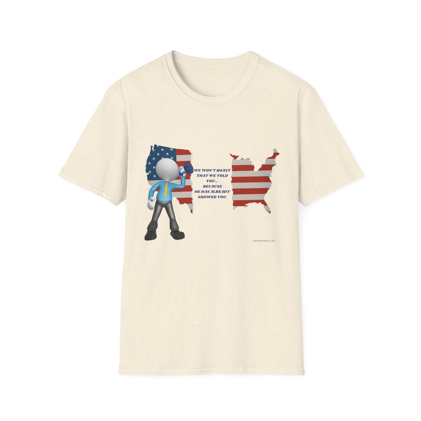 Patriotic Unisex Softstyle T-Shirt – Celebrate Unity & Inspiration