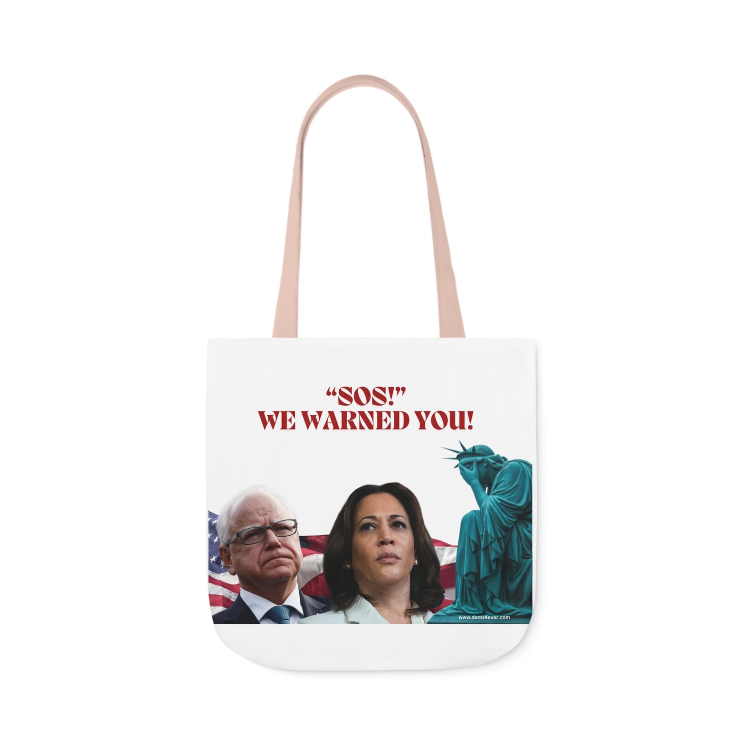 Canvas Tote Bag, 5-Color Straps