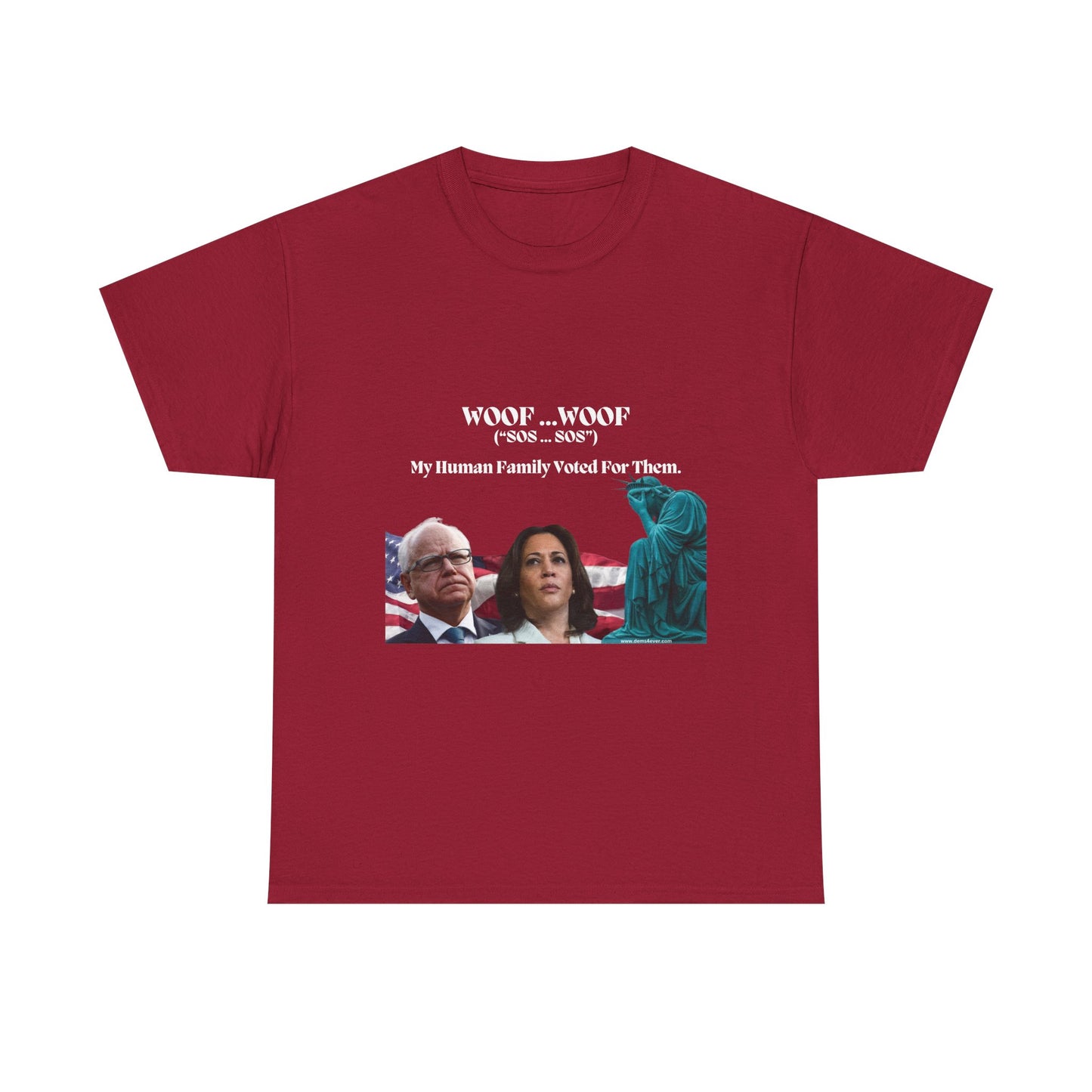 Political Humor Unisex Heavy Cotton Tee - "Woof Woof (Sos)"