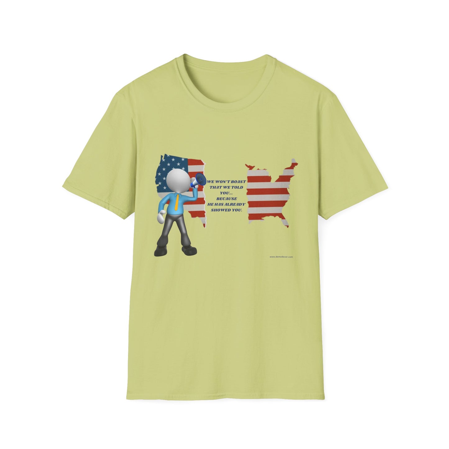 Patriotic Unisex Softstyle T-Shirt – Celebrate Unity & Inspiration