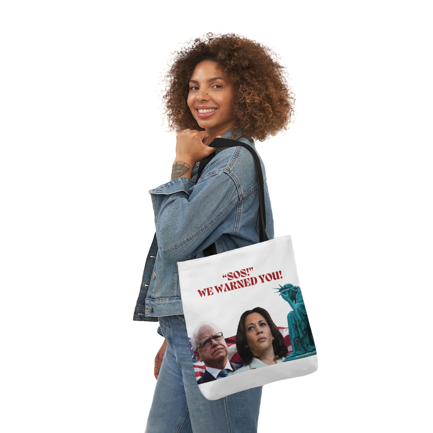 Canvas Tote Bag, 5-Color Straps