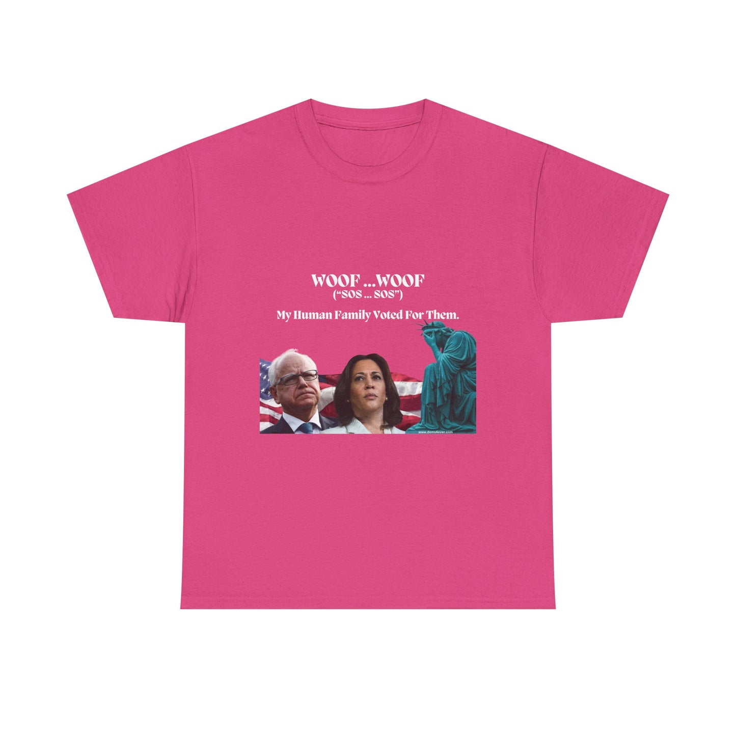 Political Humor Unisex Heavy Cotton Tee - "Woof Woof (Sos)"