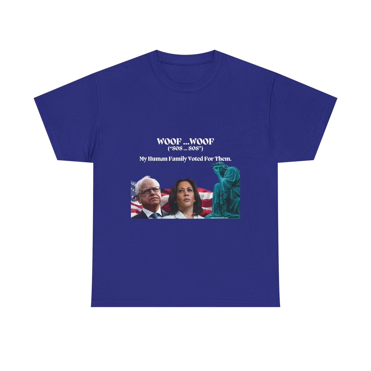 Political Humor Unisex Heavy Cotton Tee - "Woof Woof (Sos)"
