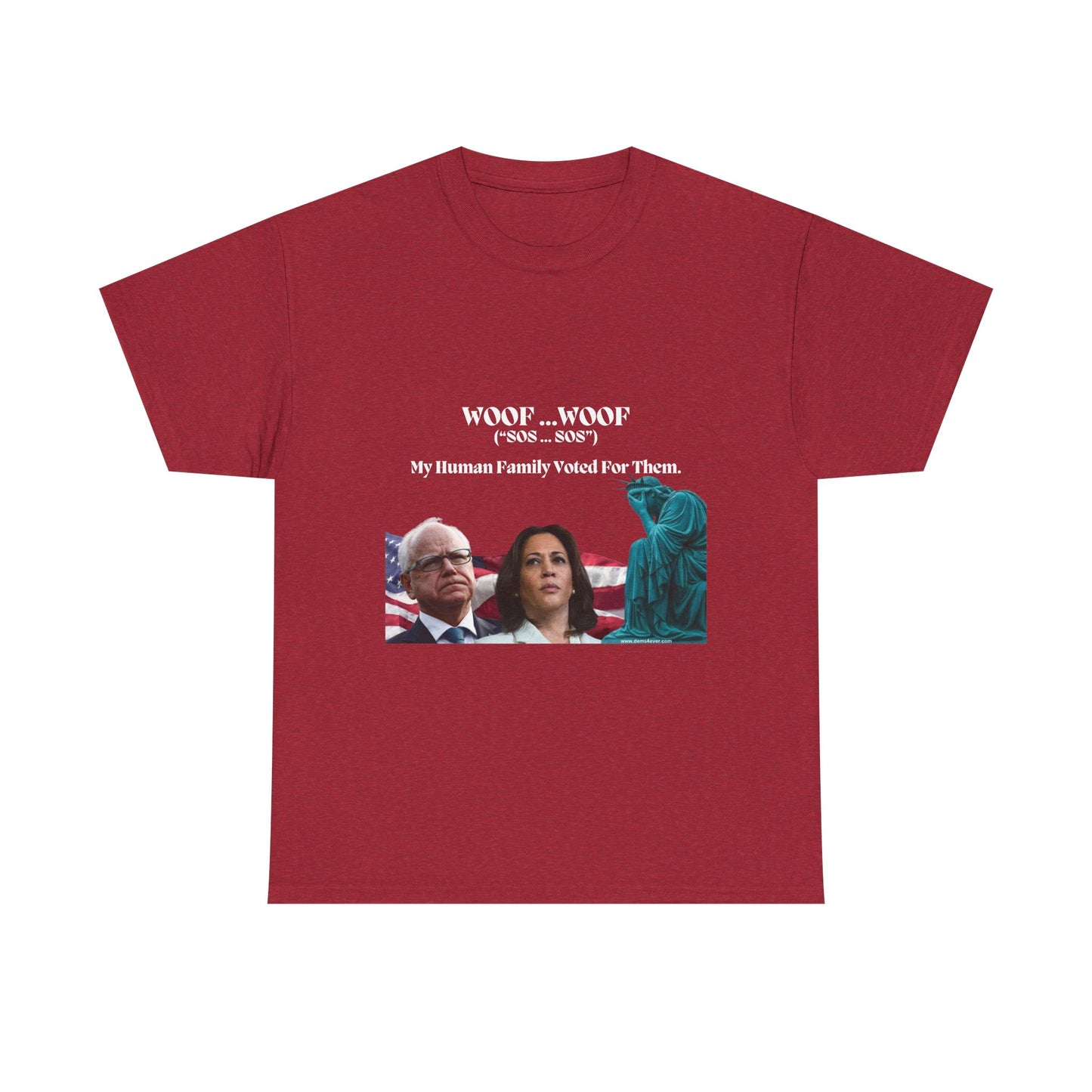Political Humor Unisex Heavy Cotton Tee - "Woof Woof (Sos)"