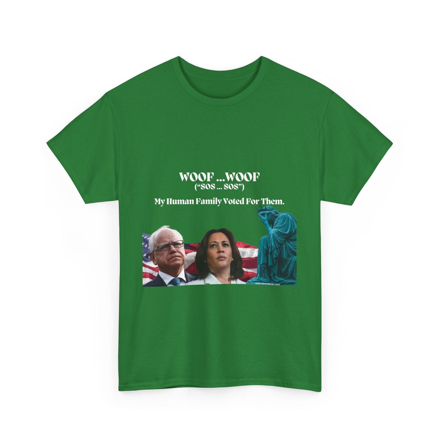 Political Humor Unisex Heavy Cotton Tee - "Woof Woof (Sos)"
