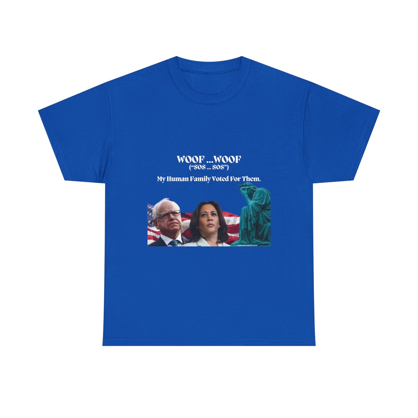 Political Humor Unisex Heavy Cotton Tee - "Woof Woof (Sos)"