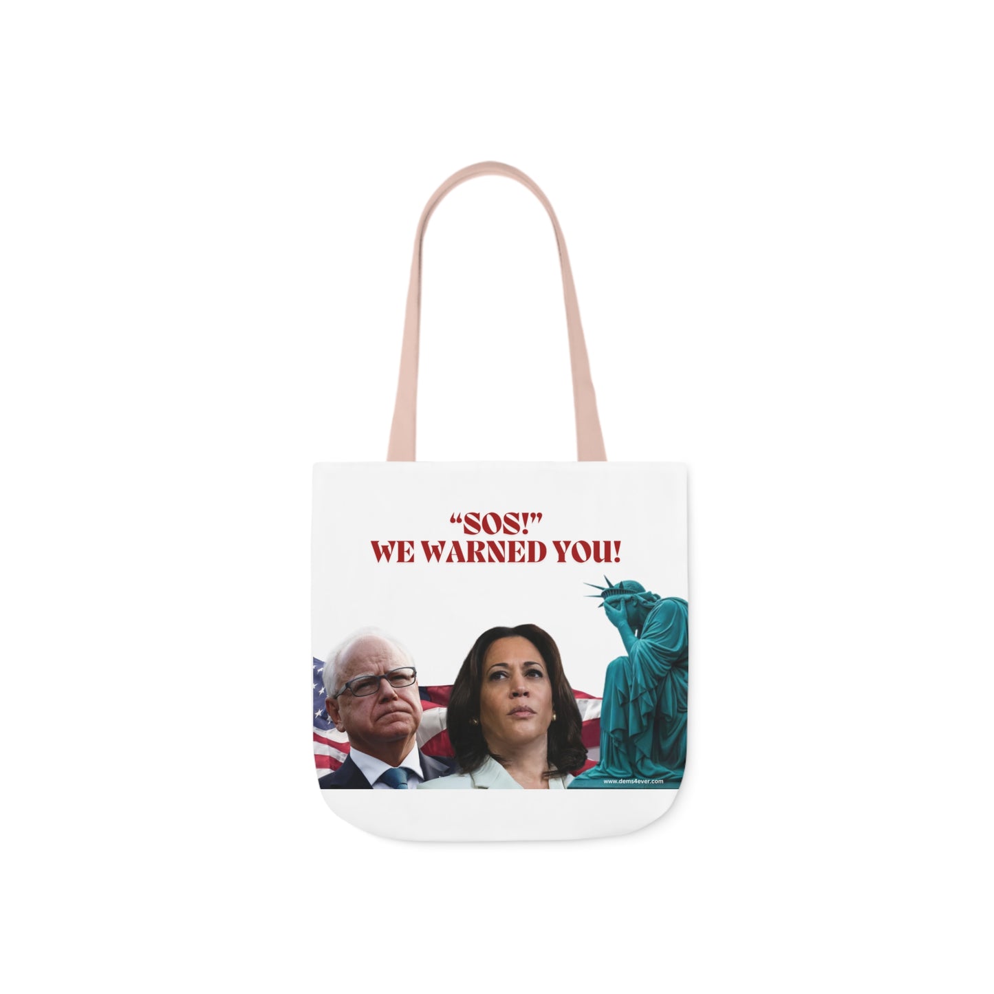 Canvas Tote Bag, 5-Color Straps